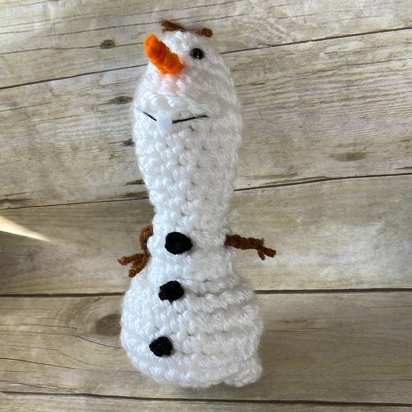 New Olaf Crocheted Handmade Stuffed Toy - Picture 6 of 8